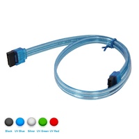 Cable de Datos SATA 3.0 SATAIII de 6 Gbps para Disco Duro HDD/SSD de PC y Portátil - Negro de 6 Pulgadas con Conector de Bloqueo