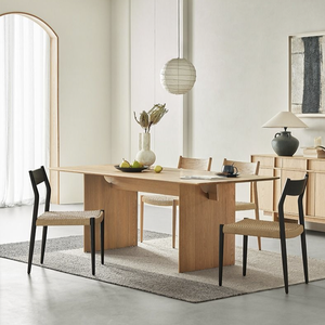 Mesa <span class=keywords><strong>de</strong></span> <span class=keywords><strong>comedor</strong></span> <span class=keywords><strong>de</strong></span> <span class=keywords><strong>madera</strong></span> maciza estilo Wabi Sabi, muebles rectangulares <span class=keywords><strong>de</strong></span> <span class=keywords><strong>diseño</strong></span> <span class=keywords><strong>para</strong></span> Hotel, apartamento, Villa, casa <span class=keywords><strong>de</strong></span> familia <span class=keywords><strong>para</strong></span> sala <span class=keywords><strong>de</strong></span> estar - Product Image 2