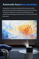 Projecteur vidéo LED DLP 1080P intelligent WiFi Android portable 3D 4K AI à mise au point automatique laser X5 2200 lumens avec batterie intégrée pour la maison