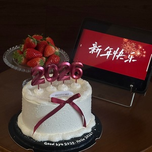 Honey And Sweetness 2026 Digital <b>Candle</b> Cake Plugin <b>Red</b> <b>Candles</b> For New Year Spring Festival Cake Decorating Supplies - Product Image 3