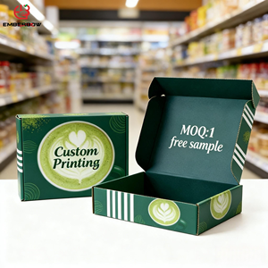 Caja de Cartón Corrugado Reutilizable Ecológica para Envíos de Cosméticos Personalizados EBB, Papel Kraft Premium con Logotipo Impreso de Lujo - Product Image 1