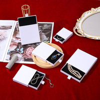 Boîtes à Bijoux de Luxe En Gros Ultra-Fines en Papier avec Fermeture Éclair et Poignée Impression Logo Personnalisé pour Cadeaux