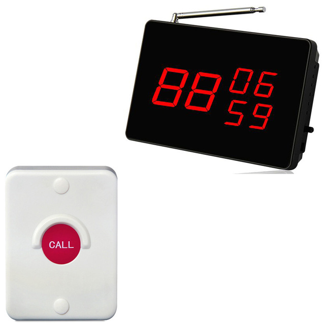 Recycle Use Construction Building Staff Communication Pagers Wireless Hoist Intercom Elevator Call System 433.92MHz 1000M 360