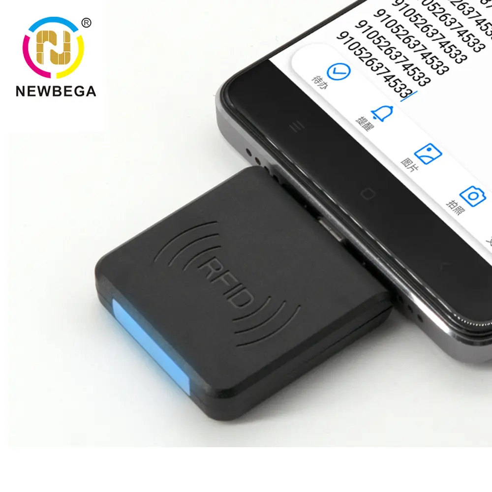 Умный беспроводной считыватель карт приближения квадратный Android телефон NFC беспроводной считыватель для бесконтактного и чипа