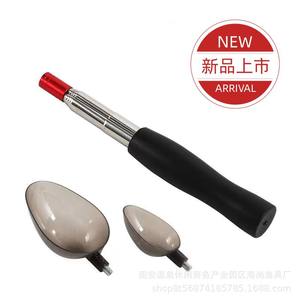Mini cuillère à appâts télescopique, outil de pêche portable en acier inoxydable pour poissons d'eau douce avec tête interchangeable - Product Image 5