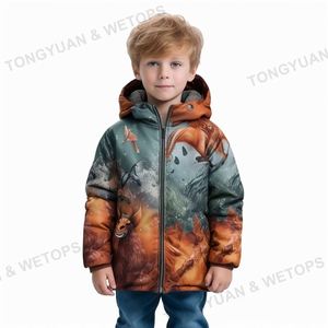 Vêtements personnalisés 4-18 <span class=keywords><strong>ans</strong></span> enfants vestes automne manteau enfant en bas âge vêtements d'extérieur garçons filles enfants capuche doudounes enfants adolescent manteau - Product Image 4