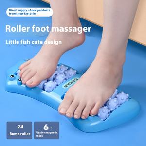 Pemijat kaki berbentuk ikan, rol manik-manik magnetik titik akupuntur untuk terapi kesehatan rumah dan relaksasi kaki - Product Image 3