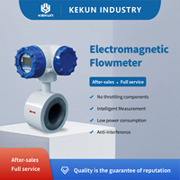 Débitmètre électromagnétique industriel IP65/IP68 4-20 mA, construction intégrale en acier inoxydable, pour liquides (eau/huile)