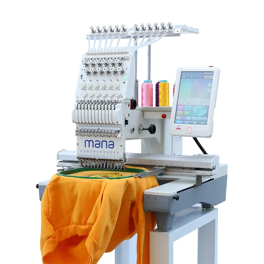 commercial computerized embroidery machine t-shirt embroidery machine home sewing single head embroidery machine