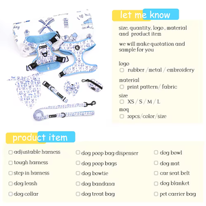 <span class=keywords><strong>Harness</strong></span> Anjing Anti Tarik yang Dapat Disesuaikan dengan Set Tali, <span class=keywords><strong>Harness</strong></span> Hewan Peliharaan Reflektif Oxford Khusus untuk Latihan Anjing Ukuran Kecil, Sedang, dan Besar - Product Image 4