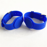 Bracelet intelligent NFC programmable par API SDK bleu, étanche, 13,56 MHz, 144 octets