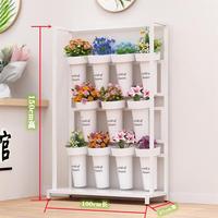 Support d'affichage de bouquet multicouche de support de pot de fleur ultra-étroit avec le réglage de seau pour la fête des mères et les célébrations de Pâques