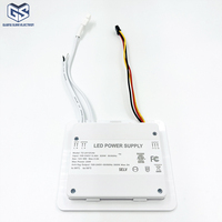 Interrupteur tactile intégré à trois boutons ETL FCC 24W 12V/24V, entrée 100-240V, haute sensibilité pour miroir intelligent LED d'hôtel