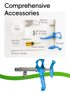 पशु निरंतर सिरिंज 7 निश्चित खुराक सिरिंज पोल्ट्री 0.2 ट्यूब के साथ ~ 0.7cc - Product Image 4