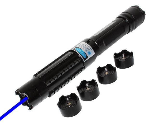 XPL-BL015B2000 Hot Wholesale 5KM Long Range Blue Multi-pattern Aluminum Alloy Laser Pointer 1-Year Warranty