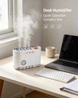 Nouveau Diffuseur d'Arômes Ultrasonique Musical, Grand Volume de Brume, Silencieux, pour Bureau, avec Lumière LED 7 Couleurs, Diffuseur d'Huiles Essentielles pour la Maison