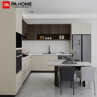 Cuisine complète modulaire de luxe moderne sur mesure PA, solution étanche pour toute la maison, fabrication en usine