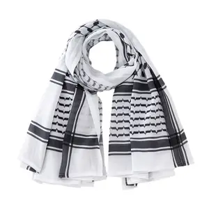 135 * 135cm men's Arafat cotton Muslim headscarf Arab scarf Palestinian printed keffiyeh style square scarf