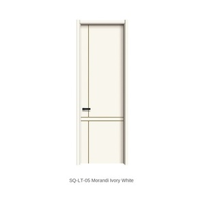 ประตูไม้เนื้อแข็งที่ทันสมัยสำหรับใช้ในห้องนอนห้องโถงห้องนอนและโรงแรม - Product Image 6