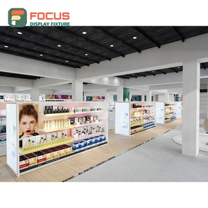 Custom Wig Display Cabinet Wood Glass Multi Layer Shelf Drawer Hair Store Display Cabinet Fixture - Product Image 4