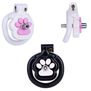 Jaula de Castidad Masculina de Resina, Estilo BDSM, Producto de Restricción Masculina Compatible con Catéteres, con Llave, para Mayores de 18 Años - Product Image 1