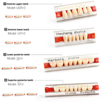 Résine dentaire acrylique A2 pour prothèses dentaires, dents synthétiques en polymère, ensemble de dents en résine, prothèse dentaire, dents dentaires, matériaux dentaires