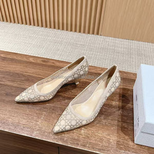 Zapatos de Tacón Alto con Diseño de Cielo Estrellado Brillante, Parte Superior de Malla, Patrón Clásico de Mimbre, Pedrería Brillante, Forro de Piel de Oveja para Mujer - Product Image 1