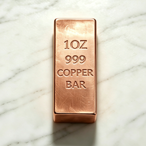 Barre de cuivre pur 999 de 1 once pour l'investissement et la collection - Product Image 2