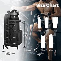 Sac de sport de grande capacité en Oxford et toile résistant à l'eau avec logo personnalisé, porte-clés, porte-téléphone, porte-bouteille magnétique pour la salle de sport
