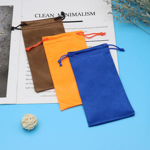 נרתיק למשקפי שמש עם הדפס לוגו בהתאמה אישית, משקפי שמש זולים, בד רך מיקרופייבר, אריזה - Product Image 2