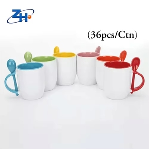 Tazas cristianas 350 ml Tazas de café Taza Vintage Drinkware Buen mango de cerámica Taza de sublimación blanca y dorada Barato - Product Image 6