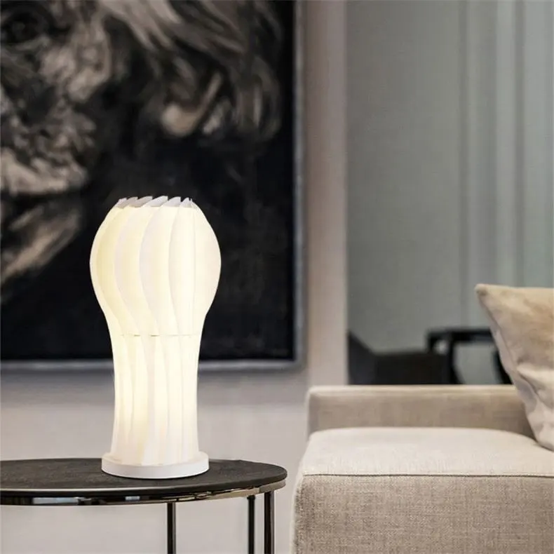Bedside Warm Decoration Simple And Elegant White Romantic Bedside Led Table Lamp