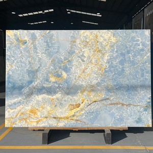 Tùy chỉnh kích thước sang trọng tự nhiên màu xanh <span class=keywords><strong>Onyx</strong></span> slab cho nền tường nhà bếp Countertop sàn phòng tắm Bàn cà phê Top - Product Image 1