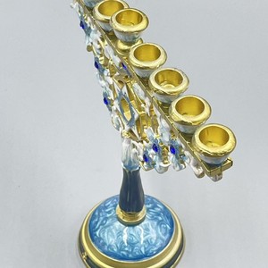<span class=keywords><strong>Candelabro</strong></span> Decorativo <span class=keywords><strong>Judío</strong></span> de Hanukkah, de Metal Esmaltado, de Nueve <span class=keywords><strong>Brazos</strong></span>, para Velas, Venta al Por Mayor, Directo de Fábrica - Product Image 2