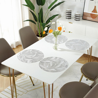 Nouveau TUOTU JH8073 – Tapis de table en PVC écologique, résistant à la chaleur, séchage rapide, haute qualité, diamètre 380 mm, idéal pour la restauration – Vente directe usine