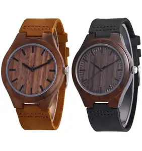 Часы relojes de madera, женские и мужские часы из бамбукового дерева с логотипом на заказ
