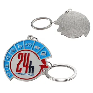 Promotie Relatiegeschenken Sleutelhanger Custom Logo Letter 2d 3d Sleutelhanger Sleutelhanger Metaal Zinklegering Zacht Email Sleutelhangers Groothandel