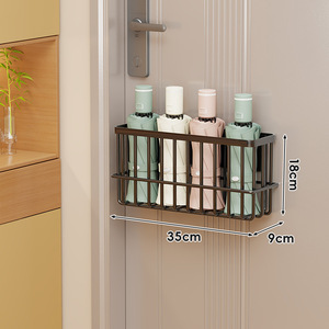 Perchero Magnético <span class=keywords><strong>de</strong></span> Metal <span class=keywords><strong>de</strong></span> Una Sola Capa, No Plegable, para Guardar Paraguas, Zapatos, Bolsos, Abrigos, Toallas y Colgar en la Pared, Estilo Simple y Moderno - Product Image 6