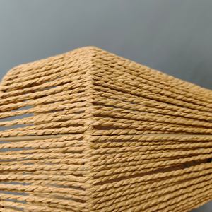 <span class=keywords><strong>Lampada</strong></span> <span class=keywords><strong>a</strong></span> <span class=keywords><strong>Sospensione</strong></span> Artigianale in Corda e Rattan Intrecciata <span class=keywords><strong>a</strong></span> Mano Naturale Semplice <span class=keywords><strong>Paralume</strong></span> <span class=keywords><strong>a</strong></span> Cupola Tessuto <span class=keywords><strong>a</strong></span> Mano - Product Image 5