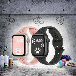 Silicone Hollow cho mèo claw Xem dây đeo Vòng đeo tay cho Apple xem ban nhạc 38 40 41 42 44 45 <span class=keywords><strong>mm</strong></span> loạt 7 6 5 dây đeo cổ tay - Product Image 3