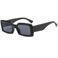 Lunettes de soleil tendance avec logo en métal personnalisé Lunettes de soleil Uv400 Retro Vintage 90s Nude rectangle Lunettes de soleil unisexes avec protection UV