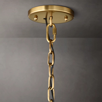 Lustre rond en cristal RHOEM Harlow, lustre pour escalier, lustre pour salon de villa, éclairage de luxe, décoration de la maison