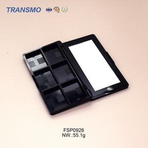 Paleta de Sombras de Ojos de Lujo, Estuche Rectangular para Sombras de Ojos, Paleta de Sombras de Ojos Vacía de 6 Colores con Espejo - Product Image 4