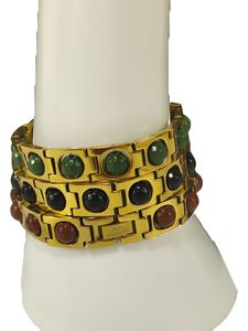 Turmalina de energía natural Pulsera de acero de titanio Alivio del dolor hipoalergénico Alivio del estrés Soporte para dormir Estilo de moda - Product Image 4