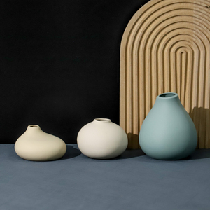 Vasi da Tavolo Moderni <span class=keywords><strong>in</strong></span> Porcellana Bianca con Smalto Opaco, Forma Irregolare, Eco-Friendly, per Decorazioni Matrimoniali, Vendita all'Ingrosso YBH - Product Image 6