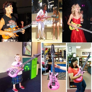 Guitarra Eléctrica Rockstar inflable para fiestas <span class=keywords><strong>de</strong></span> <span class=keywords><strong>los</strong></span> <span class=keywords><strong>90</strong></span>, suministros <span class=keywords><strong>de</strong></span> juguete para Decoración <span class=keywords><strong>de</strong></span> cumpleaños, Rock and Roll, 35 pulgadas, 80s - Product Image 3