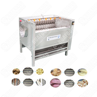 Volautomatische Efficiëntie Cassave Wortel Gember Aardappel Wasmachine Fruit En Groenten Reinigingsmachine