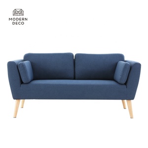 Blu in tessuto 2 posti moderno nordic stile scandinavo divano divano per lo <span class=keywords><strong>studio</strong></span> appartamento composto da soggiorno mobili - Product Image 3
