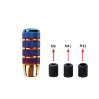 Pomo de Cambio de Marchas Manual/Automático, Cabeza de Palanca de Cambios Larga Antideslizante, Pomo de Cambio Universal para Modificación de Automóviles, Varilla de Extensión JDM