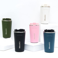 Taza de Café de Acero Inoxidable para Viaje al Por Mayor para Sublimación de 12/17oz con Doble Pared 18/8, Aislamiento al Vacío y Pantalla de Temperatura